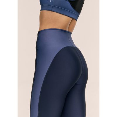 2. CASALL Women's Shaped Block High Waist Tights Training Leggings Navy Blue