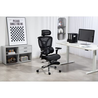 100. Activejet ergonomic office chair YK848, black