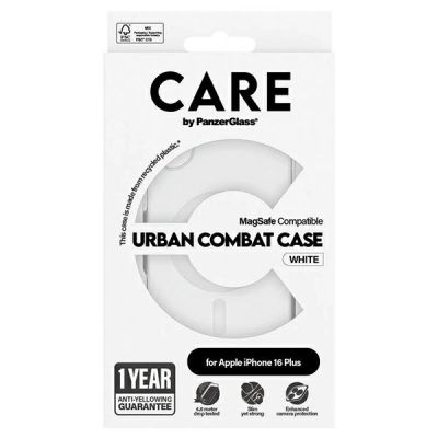 4. CARE by PanzerGlass Flagship Case iPhone 16 Plus 6.7" white/white MagSafe 1339