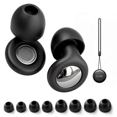 2. Tech-Protect QuietFit Silicone Earplugs with Acoustic Filter - Black
