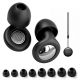 2. Tech-Protect QuietFit Silicone Earplugs with Acoustic Filter - Black