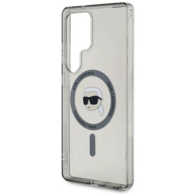 6. Case Karl Lagerfeld Button Karl Head Printed Logo MagSafe Samsung Galaxy S25 Ultra black