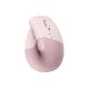 10. Logitech Lift Vertical Pink mouse