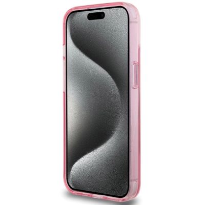 5. Karl Lagerfeld KLHMP15SHMRSCHP iPhone 15 6.1" pink/pink hardcase Ring Stand Choupette Head MagSafe