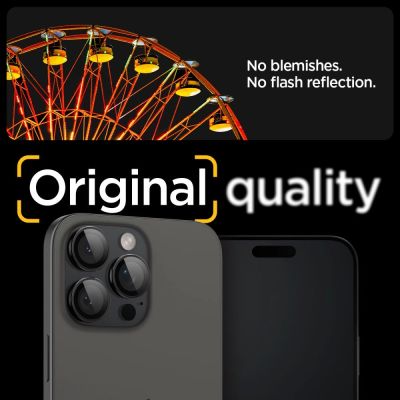 13. Spigen Glas.tR EZ Fit Optik Camera Protector for iPhone 14 Pro / Pro Max / 15 Pro / Pro Max / 16 Pro / Pro Max 17 Pro / 17 Pro Max - Black 2 pcs.