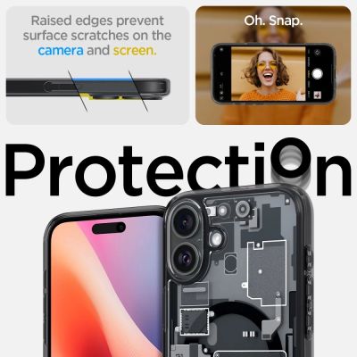 9. Spigen Ultra Hybrid MagSafe Zero One for iPhone 16 - Dark Gray