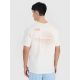 5. Men's oversized printed T-shirt 4F 4FRSS25TTSHM2652-11S