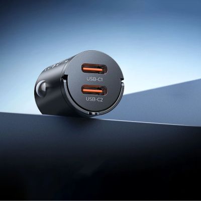 5. ORICO MiniRing 30W Dual USB-C Zinc Alloy Car Charger