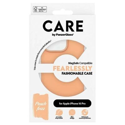 4. CARE by PanzerGlass Fashion Case iPhone 16 Pro 6.3" Peachy MagSafe 1390