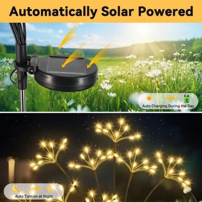 9. SOLAR LAMP DANDELION TREE FIREWORKS 72CM 60 LED
