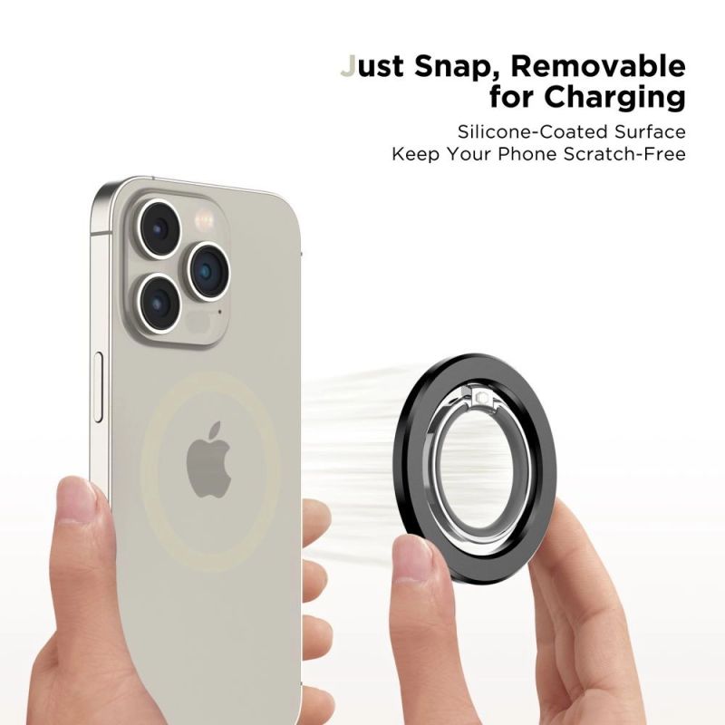 4. Tech-Protect MMR300 magnetic holder/ring with MagSafe - black
