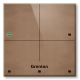 2. Grenton Touch Panel / 4 touch fields / TF-Bus / light front made of natural leather