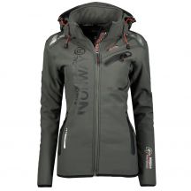Geographical Norway Reine Gray/Black Lady 007 women's softshell jacket (WU6099F/GN Grey/Black)