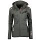 Geographical Norway Reine Gray/Black Lady 007 women's softshell jacket (WU6099F/GN Grey/Black)