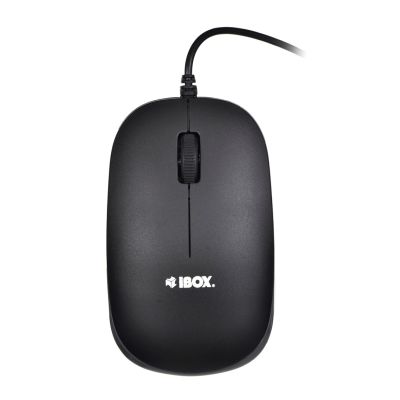 5. IBOX IKMS606 keyboard + mouse set (USB 2.0; (US); black; optical; 800 DPI)