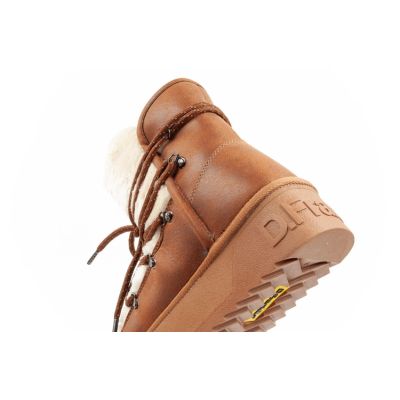 7. D.Franklin women's winter boots insulated brown