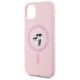 6. Karl Lagerfeld Silicone Karl&Choupette MagSafe iPhone 11 Case - Pink