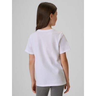 2. Girls' cotton T-shirt 4F 4FJRSS26TTSHF3982-11S