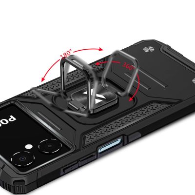 5. Wozinsky Ring Armor case for Samsung Galaxy A03 armored cover magnetic holder ring black