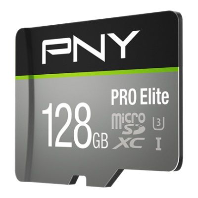 2. PNY PRO Elite microSDXC 128GB Memory Card