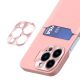 3. Leather Stand Case for Samsung Galaxy S23 Card Wallet Cover with Stand Pink