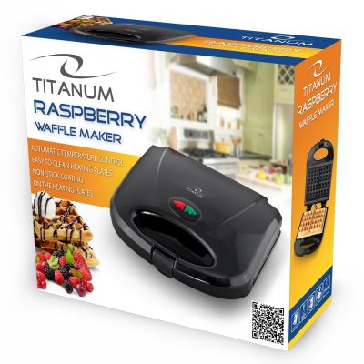 3. TITANUM Raspberry TKT003 waffle maker (750W; black)