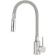 Kitchen tap with a curved spout - 2 types of stream
