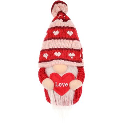 7. Gnome with a Love Heart 19cm Valentine's Day Decoration