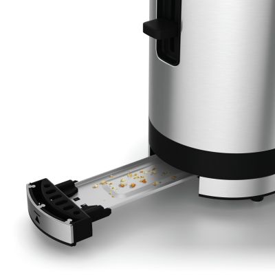 5. WMF toaster, 2 slices, silver, stainless steel, power 900 W, input voltage AC 220-240 V, frequency 50/60 Hz, width 366 mm, depth 110 mm, height 156 mm