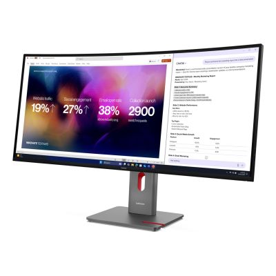 4. Lenovo ThinkVision P40WD-40 Computer Monitor 100.8 cm (39.7") 5120 x 2160 px LCD Black