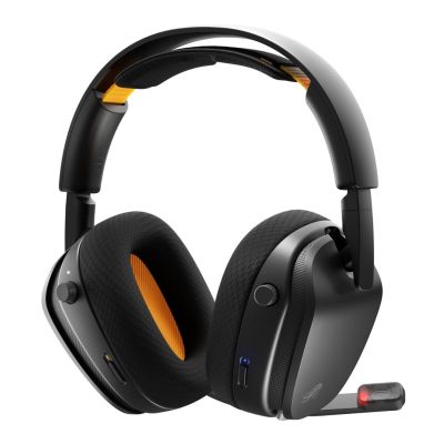 5. Glorious Gaming GHS Wireless InfinitePlay Headset Wireless Bluetooth Headband Charging Stand Black
