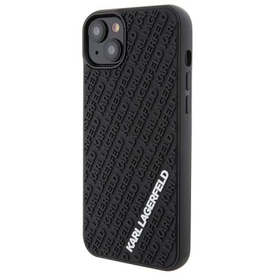 2. Karl Lagerfeld 3D Rubber Multi Logo case for iPhone 15 Plus - black