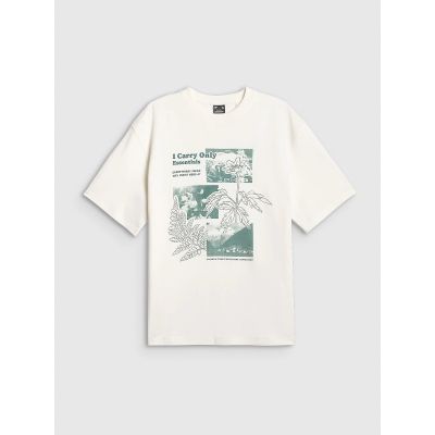 5. Women's printed T-shirt 4F 4FRSS26TTSHF3705-11S