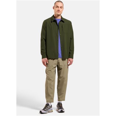 7. Men’s Odlo Shirt l/s ESSENTIAL Long-Sleeve Shirt, Grey