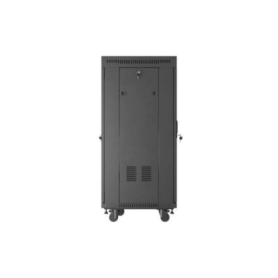 17. LANBERG FLOOR RACK CABINET 19" 24U 600X600 BLACK GLASS DOOR LCD (FLAT PACK) V2