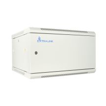 Extralink 6U 600x450 ASP Gray wall-mounted rack cabinet, solid sheet metal door