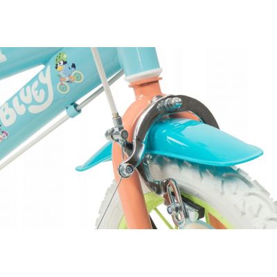 4. TOIMSA Bluey 12" Children's Bicycle Blue and Lime