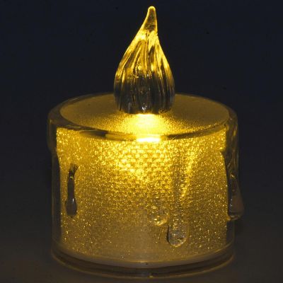 2. DECORATIVE CANDLE 3.6x5CM DECORATED LED