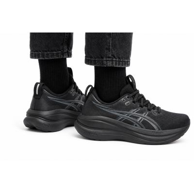 Men’s ASICS Gel-Nimbus 28 Low-Top Running Shoes, Black (1011C127-001)