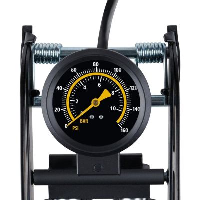 4. DUNLOP 2-PISTON FOOT PUMP WITH PRESSURE GAUGE BIKE CAR BALL