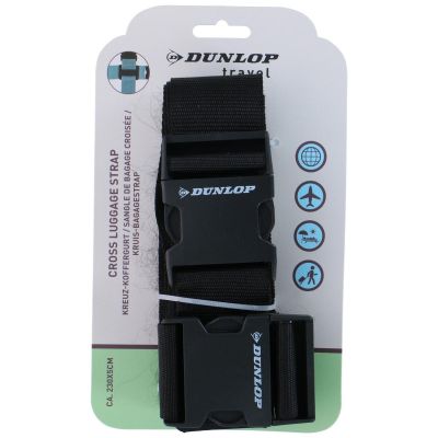 4. UNIVERSAL LUGGAGE SECURITY BELT 230x5CM SET OF 2 DUNLOP BLACK