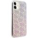 4. Hello Kitty IML Gradient Electrop Crowded Kitty Head Case for iPhone 11 / Xr - Pink