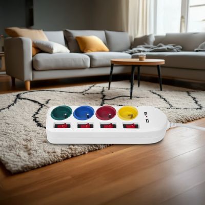 15. MACLEAN 4-OUTLET 2XUSB POWER STRIP MCE229W