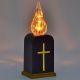 4. BATTERY-OPERATED LED CANDLE WITH TIMER LANTERN INSERT 16CM
