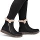 6. Women's insulated black ankle boots Rieker Y3481-01