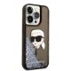 4. Karl Lagerfeld Glitter Karl's Head case for iPhone 14 Pro Max - black