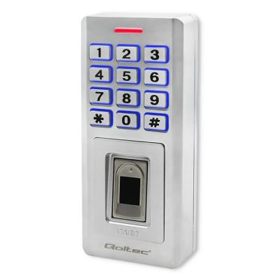 Qoltec Oberon Combination Lock with Fingerprint Reader | RFID | Code | Card | Keychain | Bell | IP68 | EM