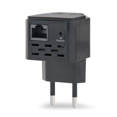 GEMBIRD WIFI REPEATER MINI WNP-RP300-03-BK B/G/N300 + RJ45 SOCKET, FOR 230V SOCKET, BLACK