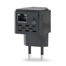 GEMBIRD WIFI REPEATER MINI WNP-RP300-03-BK B/G/N300 + RJ45 SOCKET, FOR 230V SOCKET, BLACK