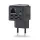 GEMBIRD WIFI REPEATER MINI WNP-RP300-03-BK B/G/N300 + RJ45 SOCKET, FOR 230V SOCKET, BLACK